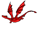 red dragon flying