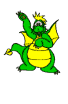 cute dragon wave