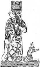 Marduk with his Dragon