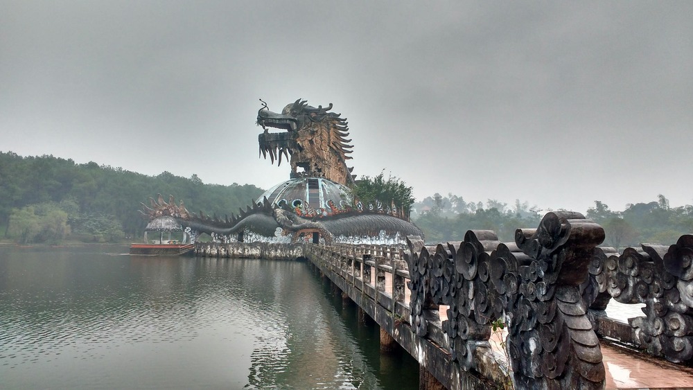 vietnamese dragon monument abandoned waterpark