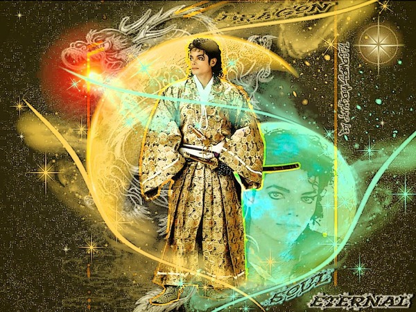 Michael Jackson dragon art