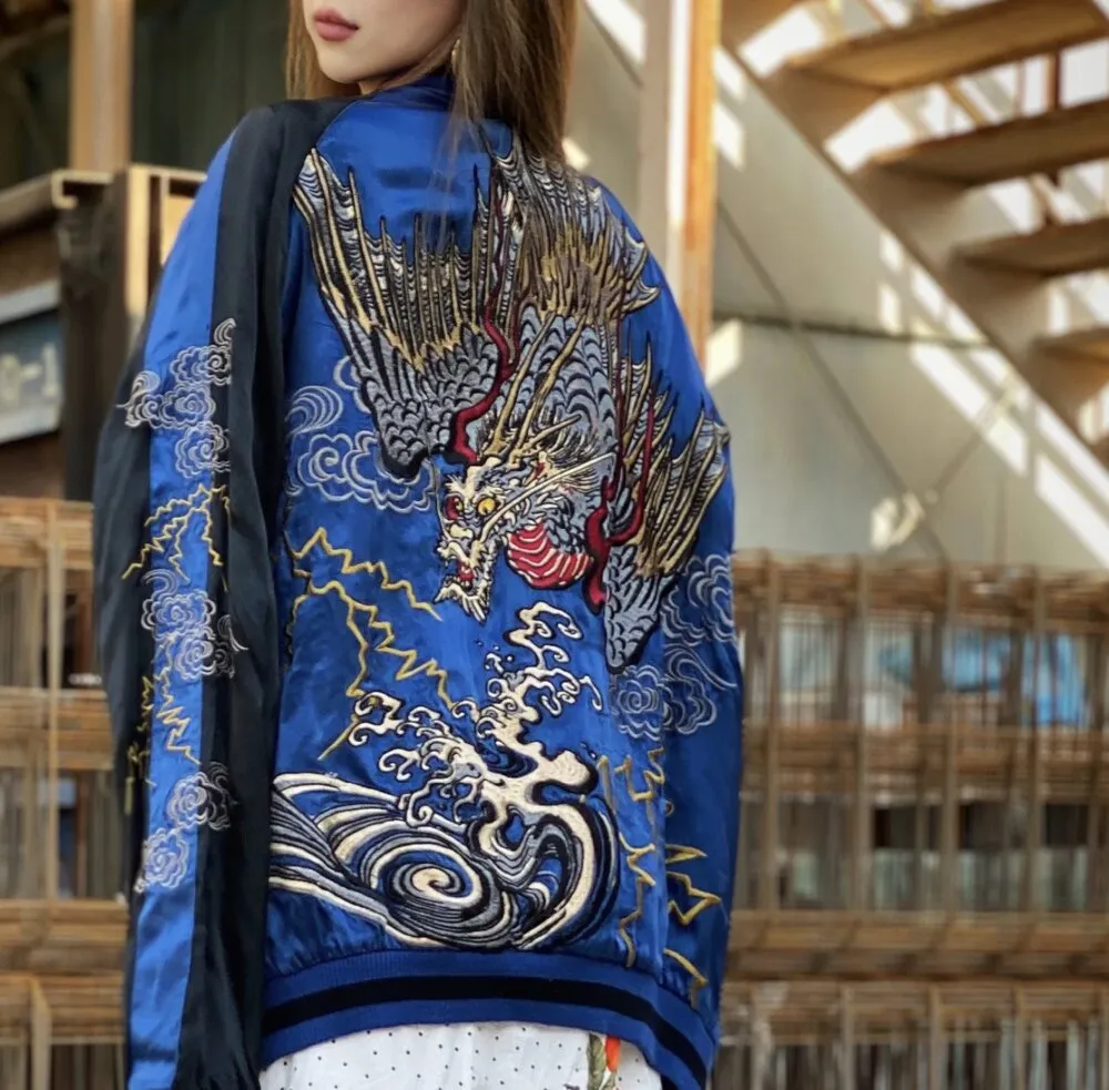 blue dragon phoenix jacket