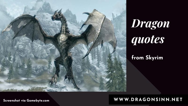 skyrim dragon quotes