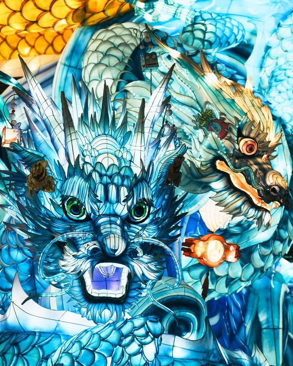blue dragon lantern