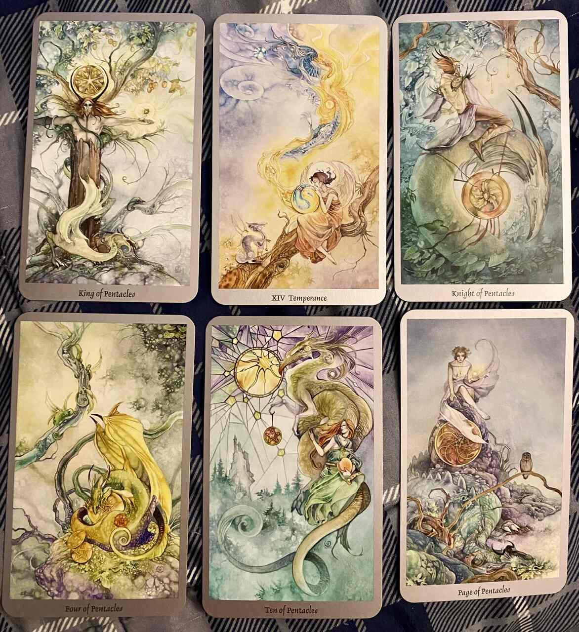 shadowscapes tarot deck with dragon designs