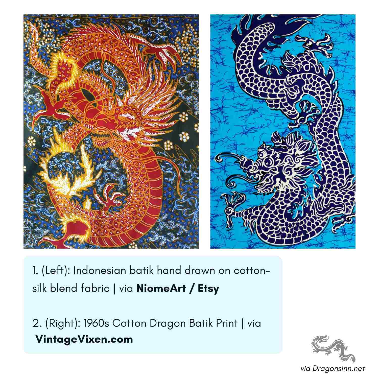 batik dragon prints