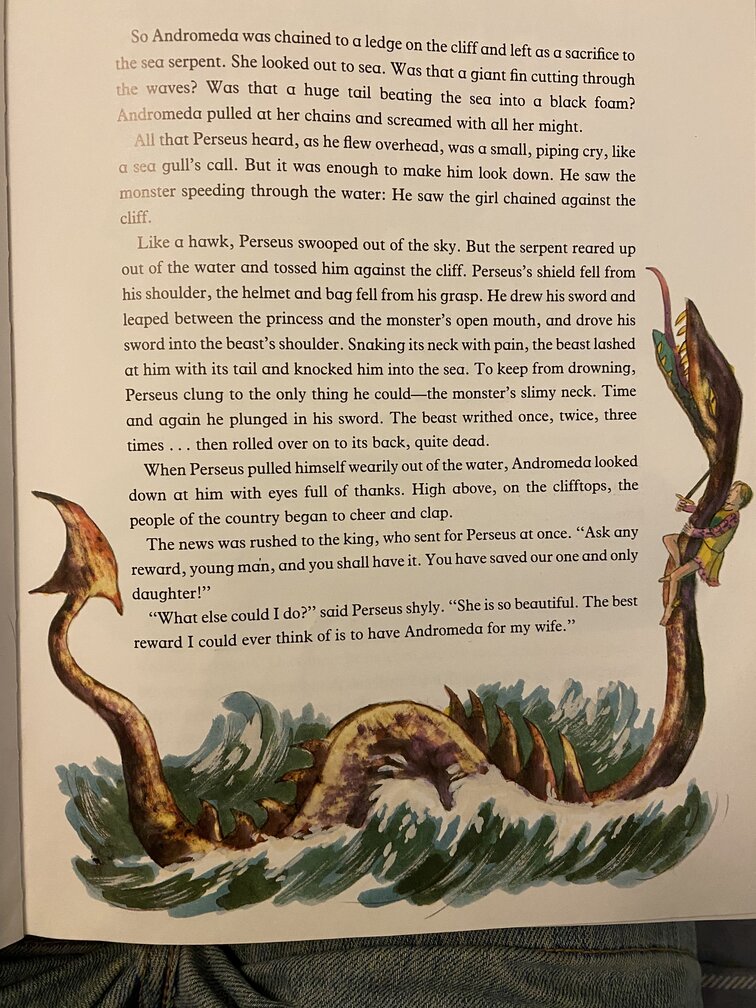 sea serpent art in Perseus