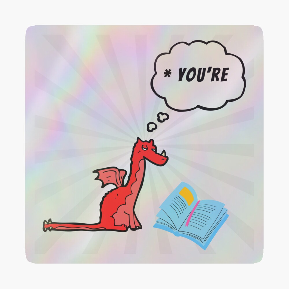 holographic dragon sticker