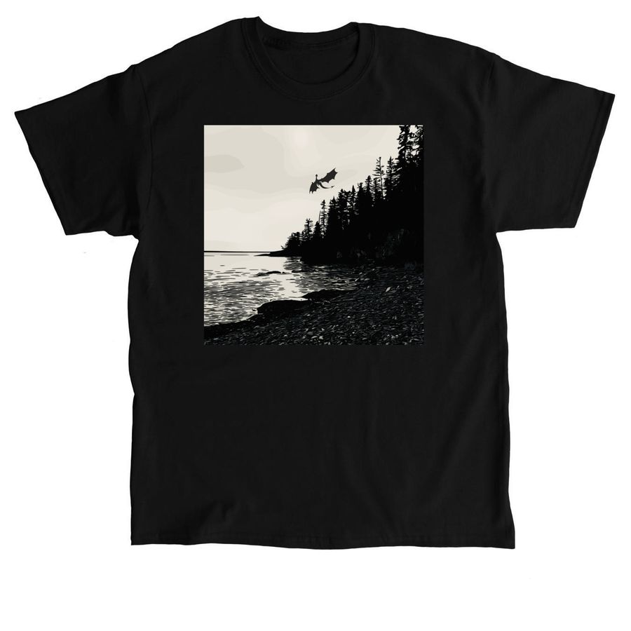 coastal maine shirt with dragon glyph