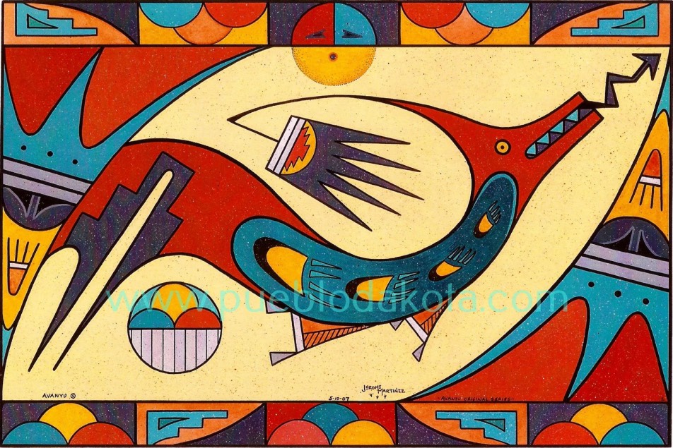 Avanyu Water Serpent Art Print, by PuebloPrints