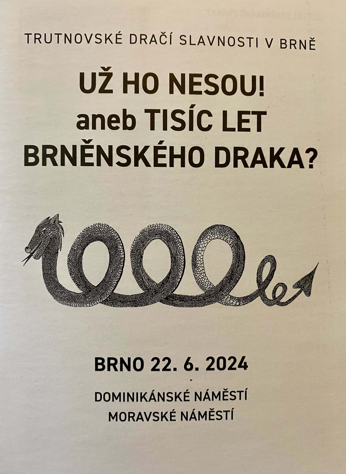 Brno dragon festival, brochure