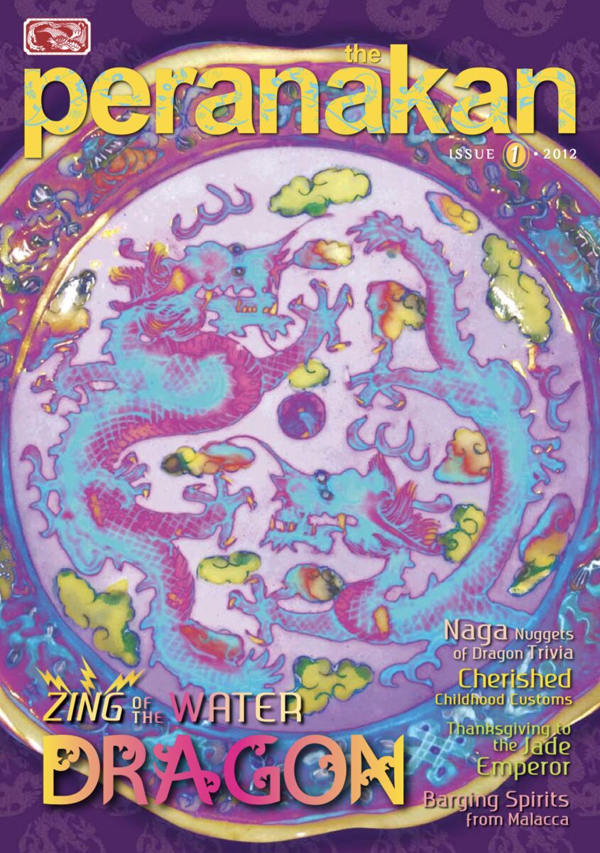 Peranakan Magazine Cover, dragon dish