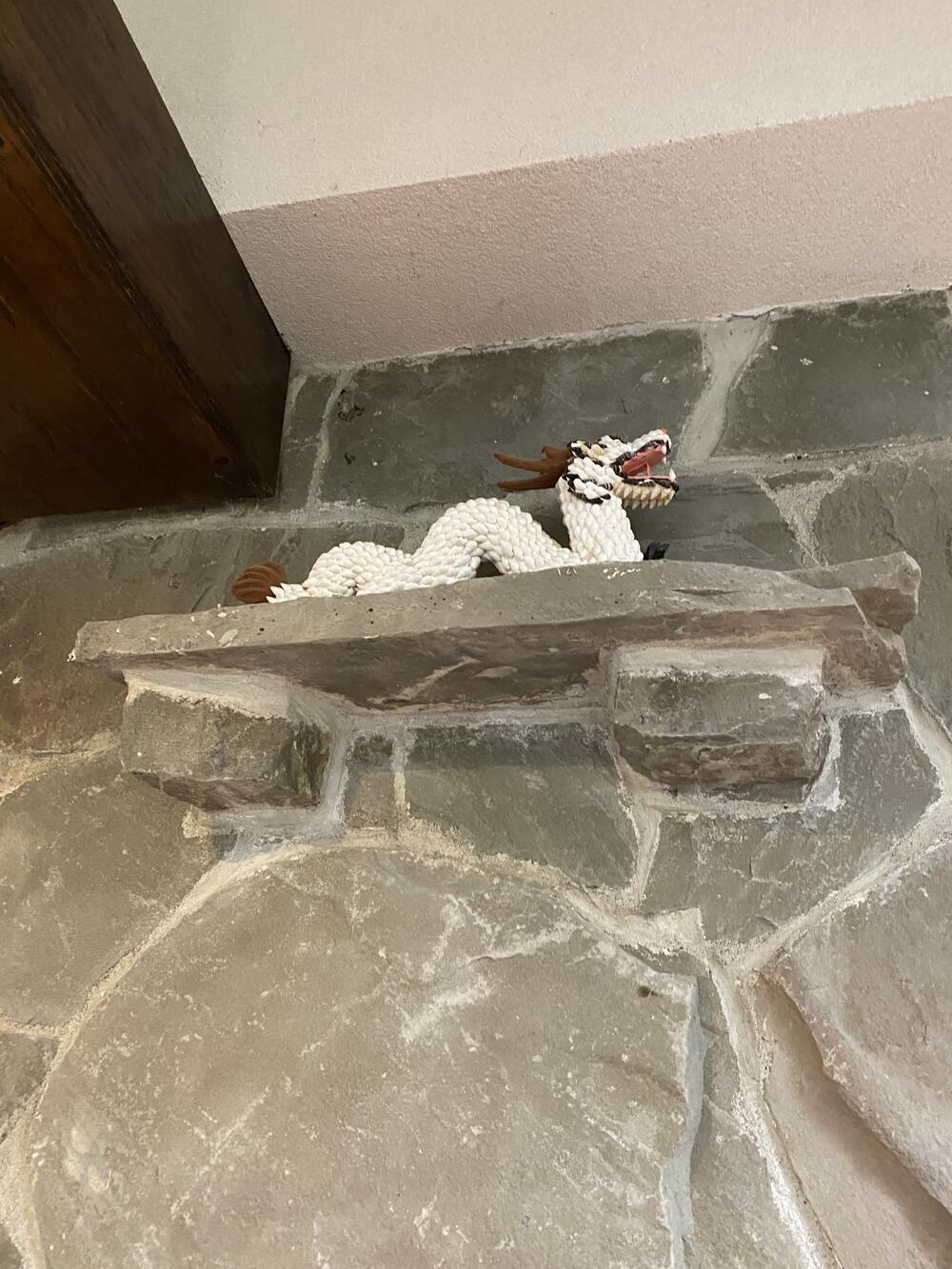 white dragon figurine